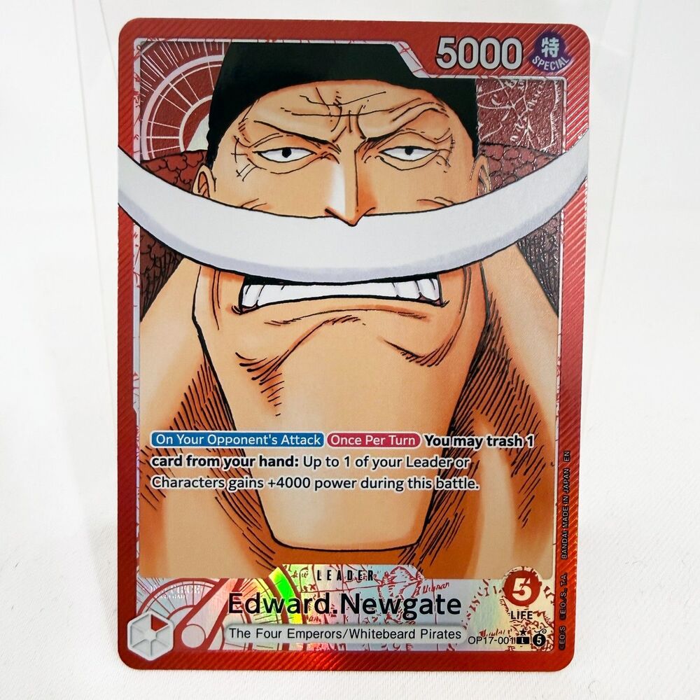 One Piece Edward.Newgate OP17-001 Leader Alt The World’s Strongest Warriors NM